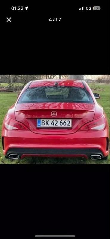 Brugt Mercedes CLA180 122 HK (89 kW) 2013 Rød Sedan