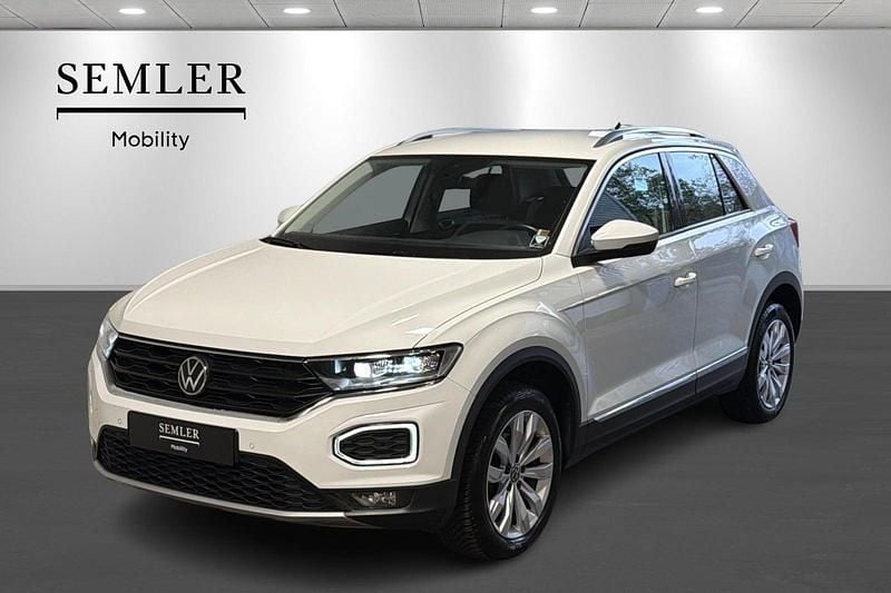 Hvid Brugt 2021 VW T-Roc Sport SUV | 229.900 kr. (God pris) - Billede 1/4