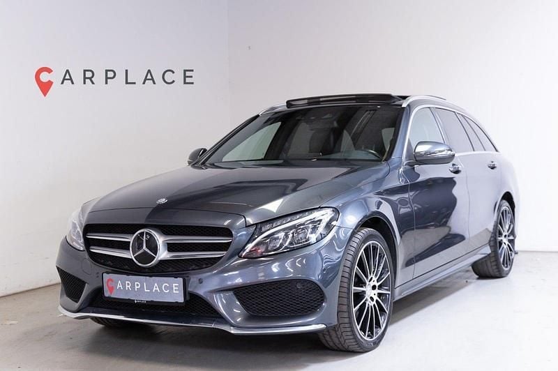 Gråmetal Brugt 2015 Mercedes C250 AMG line Stationcar | 269.900 kr. - Billede 1/4