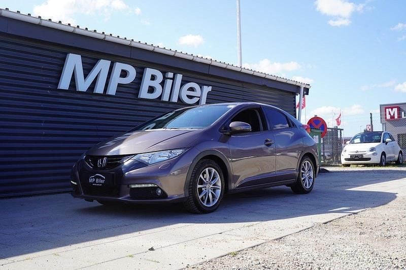 Brunmetal Brugt 2013 Honda Civic Sport Hatchback | 84.900 kr. - Billede 1/4