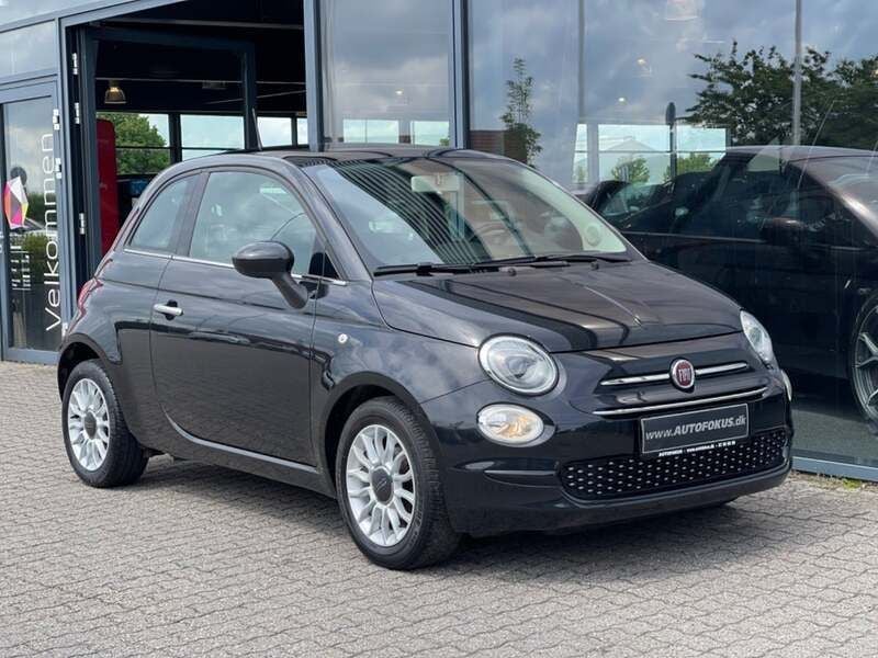 Sort Brugt 2019 Fiat 500 Lounge | 94.900 kr. (Fair pris) - Billede 1/4