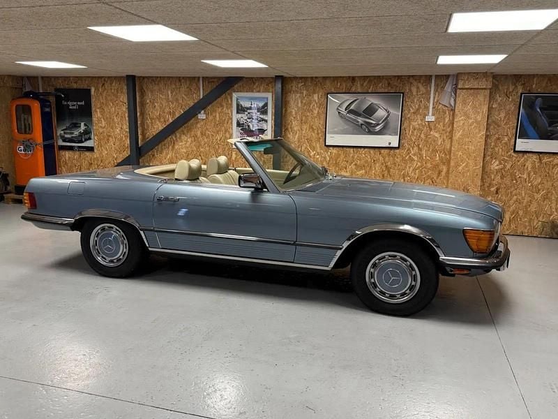 Brugt Mercedes SL450 1977 Lysblåmetal Cabriolet