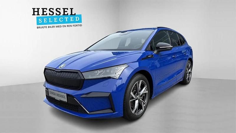 Energy blue Brugt 2023 Skoda Enyaq iV SportLine SUV | 299.900 kr. - Billede 1/4