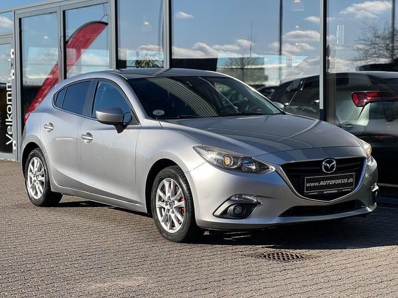 Sølvmetal Brugt 2013 Mazda 3 Vision Hatchback | 89.700 kr. (Fair pris) - Billede 1/4