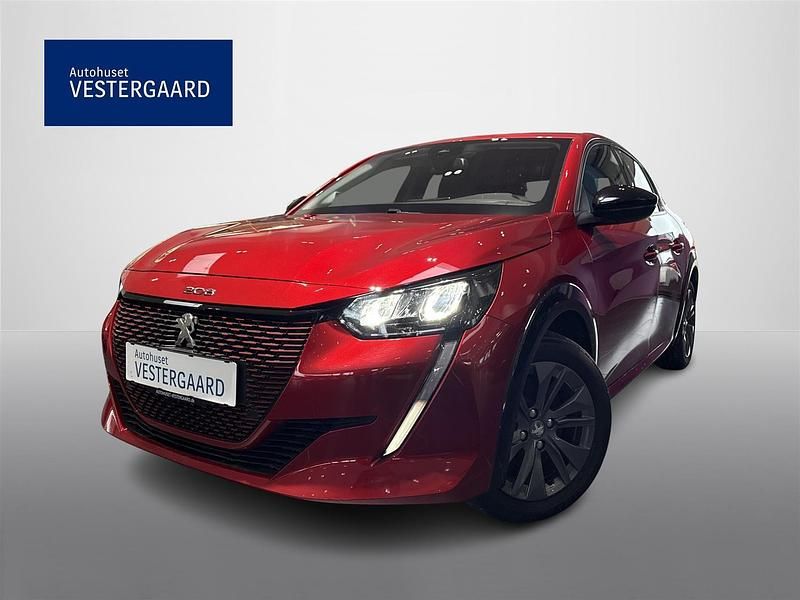 Brugt Peugeot e-208 Allure 100 kW (136 HK) 2023 Rød Hatchback