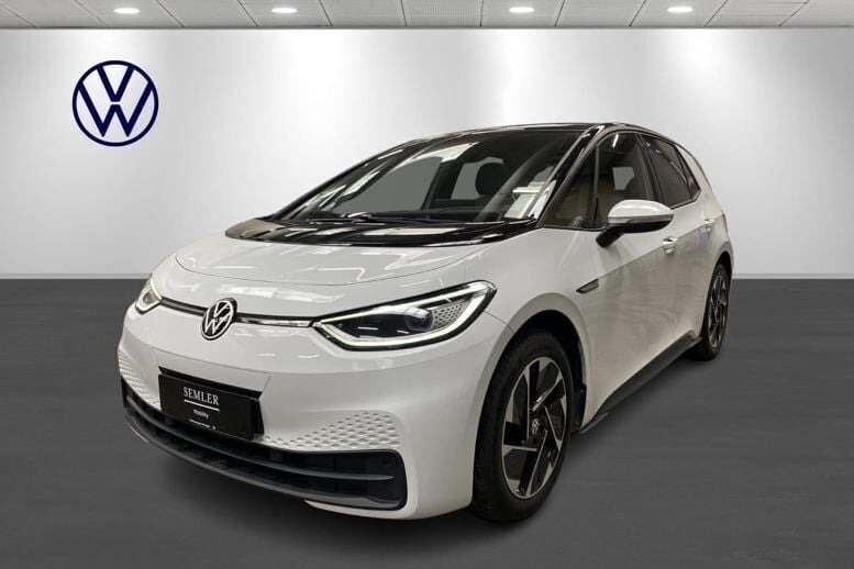 Hvid Brugt 2020 VW ID.3 Pro Performance Hatchback | 184.900 kr. (Fair pris) - Billede 1/4
