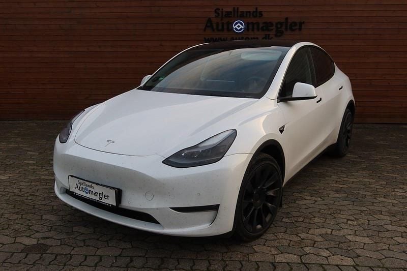 Perlemorshvid Brugt 2022 Tesla Model Y Long Range AWD SUV | 245.000 kr. (Fair pris) - Billede 1/1