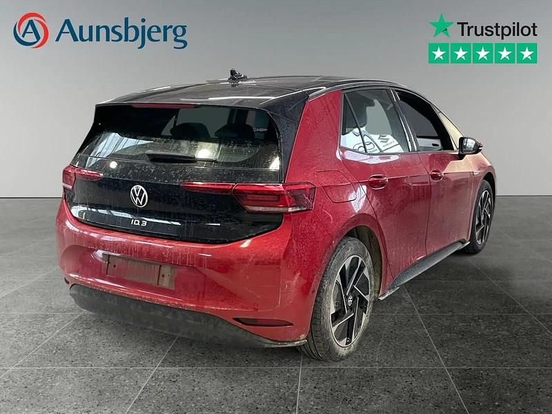 Brugt VW ID.3 Pro 106 kW (145 HK) 2022 Rød metal Hatchback