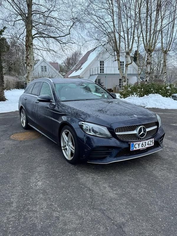 Brugt Mercedes C220 194 HK (142 kW) 2018 Blå Stationcar