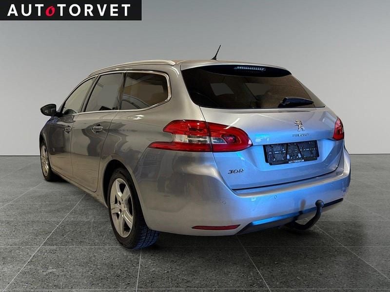 Brugt Peugeot 308 Active 120 HK (88 kW) 2018 Sølvmetal Stationcar