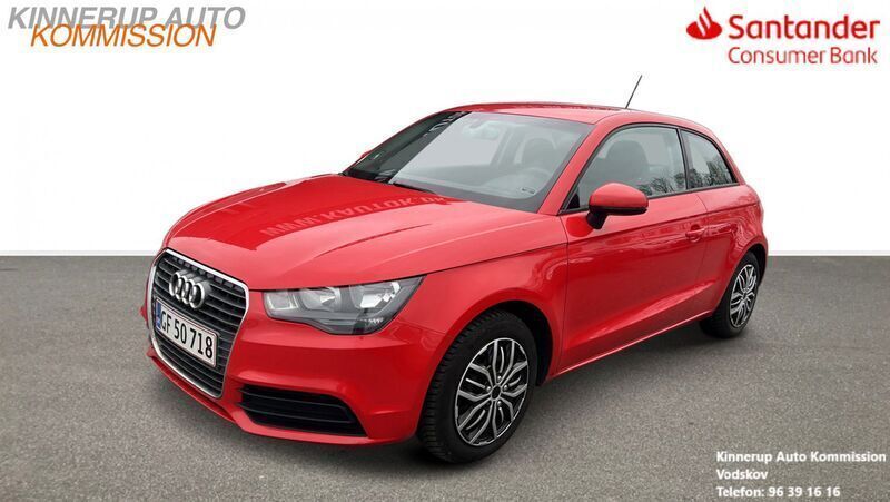 Rød Brugt 2011 Audi A1 Attraction Hatchback | 47.900 kr. (Lidt for dyr) - Billede 1/4