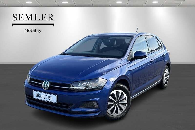 Blåmetal Brugt 2019 VW Polo Comfortline Hatchback | 132.900 kr. (Fair pris) - Billede 1/4