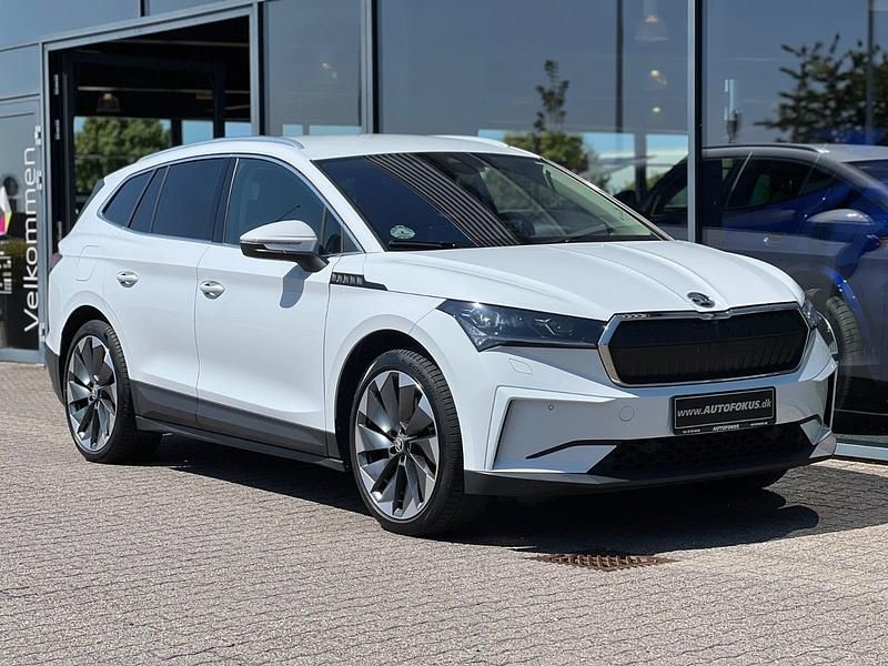 Hvid Brugt 2022 Skoda Enyaq iV ecoSuite SUV | 259.700 kr. (Fair pris) - Billede 1/3
