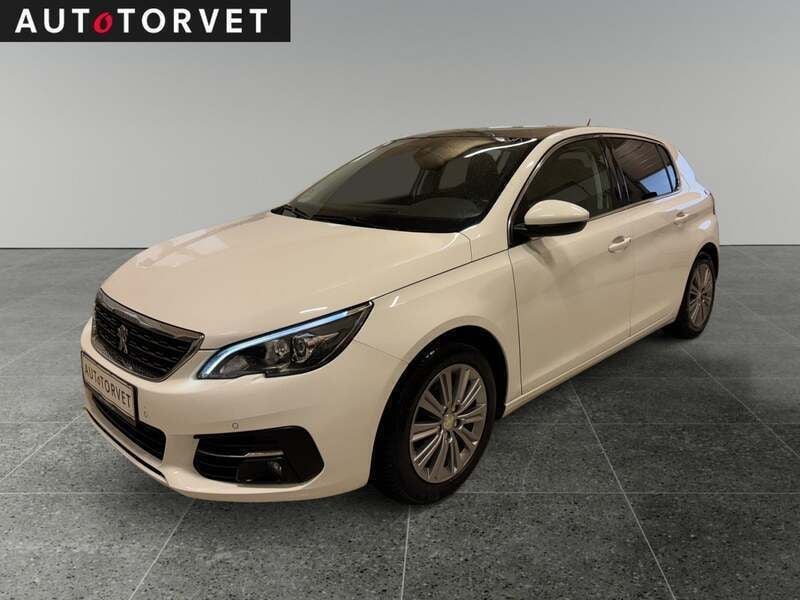 Hvid Brugt 2018 Peugeot 308 Allure Sky Stationcar | 92.700 kr. (God pris) - Billede 1/4