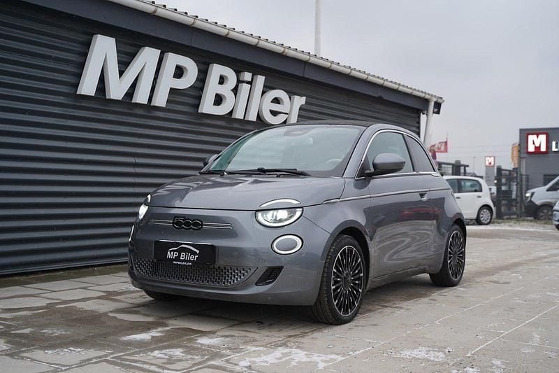 Koksmetal Brugt 2023 Fiat 500e La Prima Cabriolet | 169.700 kr. (God pris) - Billede 1/4