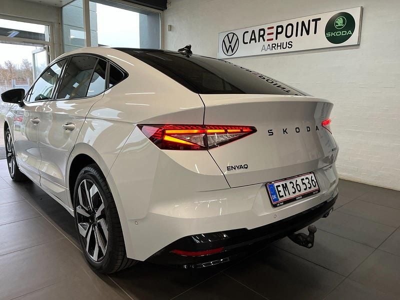 Brugt Skoda Enyaq iV SportLine 210 kW (286 HK) 2025 Hvidmetal SUV