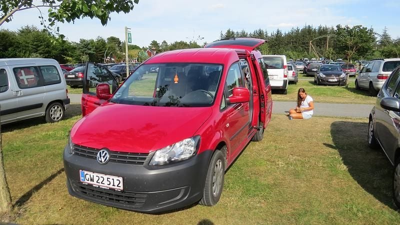 Rød Brugt 2012 VW Caddy Trendline MPV | 25.000 kr. - Billede 1/1