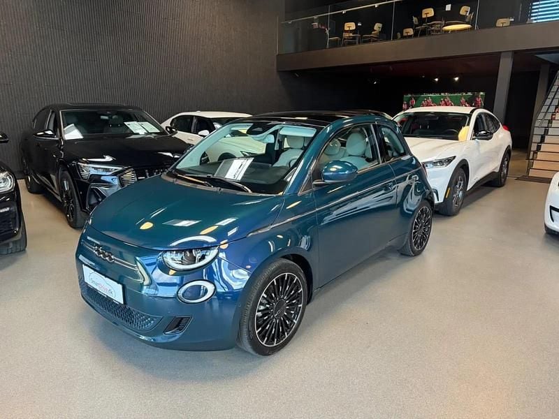Blåmetal Brugt 2022 Fiat 500e La Prima Hatchback | 164.900 kr. (Dyr) - Billede 1/4