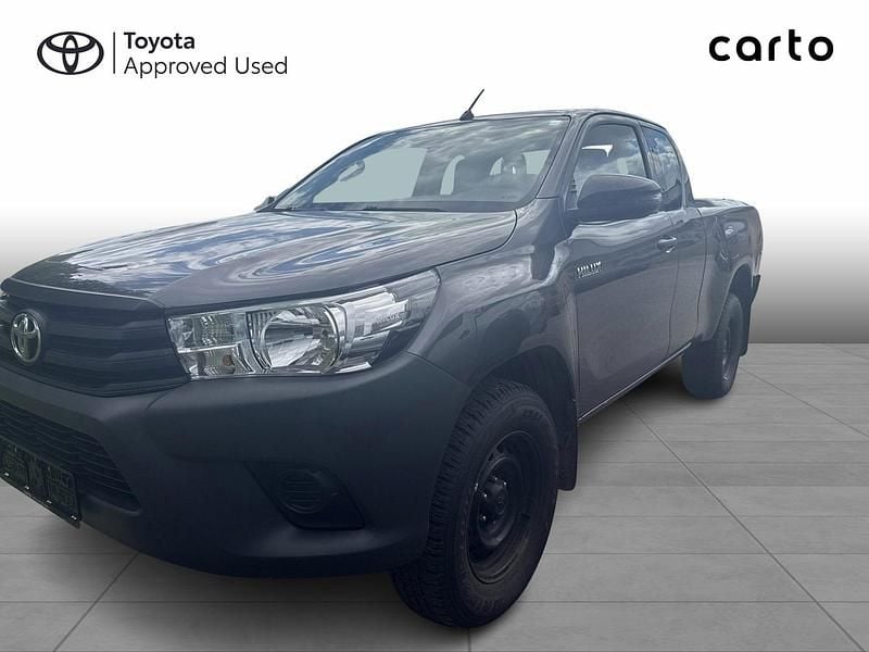 Sølvmetal Brugt 2020 Toyota HiLux T2 Afhentning | 209.900 kr. - Billede 1/3