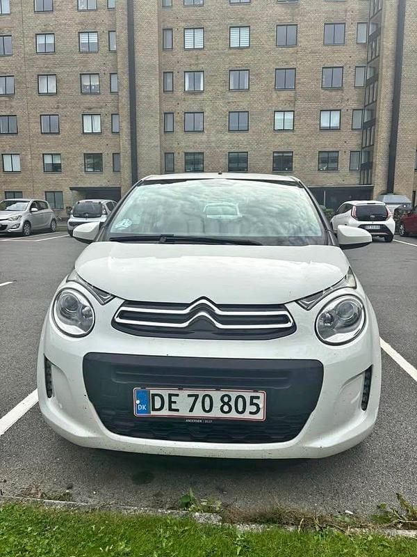 Hvid Brugt 2017 Citroën C1 PureTech Hatchback | 58.000 kr. (Fair pris) - Billede 1/4