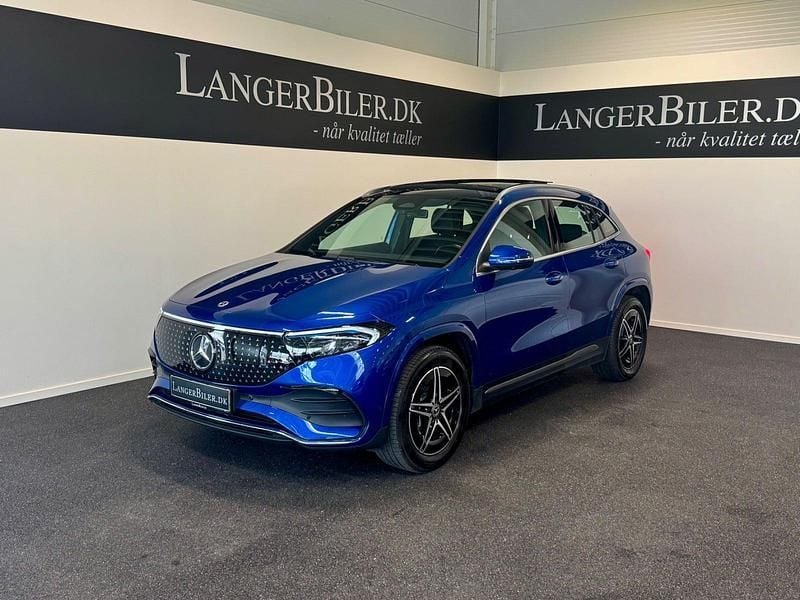 Blåmetal Brugt 2024 Mercedes EQA250+ AMG line SUV | 349.500 kr. (God pris) - Billede 1/4