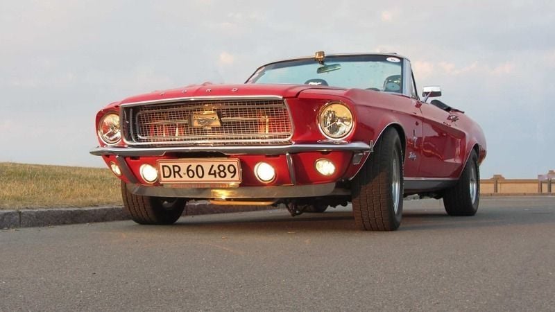 Brugt Ford Mustang Convertible 200 HK (147 kW) 1968 Rød Cabriolet