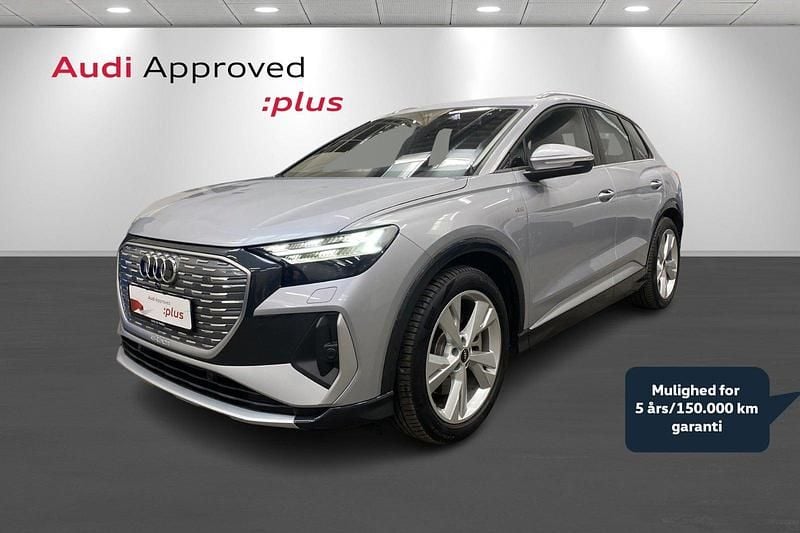 Sølvmetal Brugt 2024 Audi Q4 e-tron Advanced Plus SUV | 369.900 kr. (Fair pris) - Billede 1/4