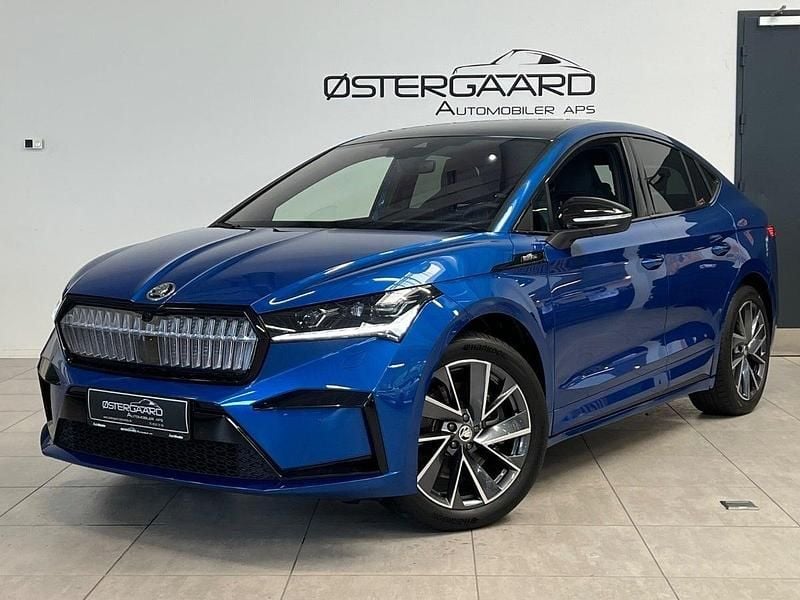 Blåmetal Brugt 2024 Skoda Enyaq iV SportLine SUV | 374.700 kr. (Fair pris) - Billede 1/3