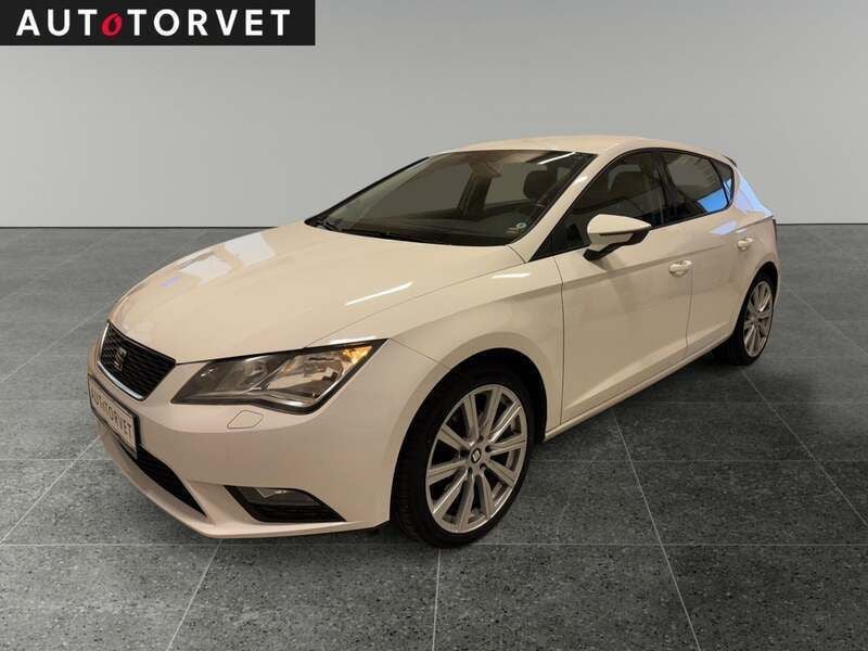 Hvid Brugt 2013 Seat Leon Style Hatchback | 74.700 kr. - Billede 1/4