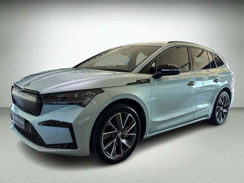Sølvmetal Brugt 2024 Skoda Enyaq iV SportLine SUV | 399.900 kr. (Fair pris) - Billede 1/4