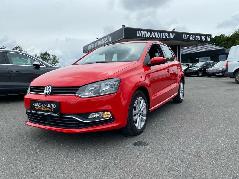 Rød Brugt 2015 VW Polo Comfortline Hatchback | 84.900 kr. (God pris) - Billede 1/4
