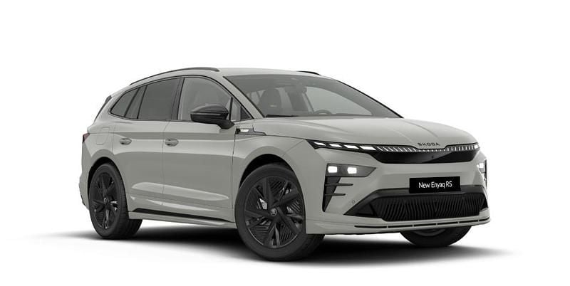 Grå Ny 2026 Skoda Enyaq iV RS SUV | 462.532 kr. (Dyr) - Billede 1/4