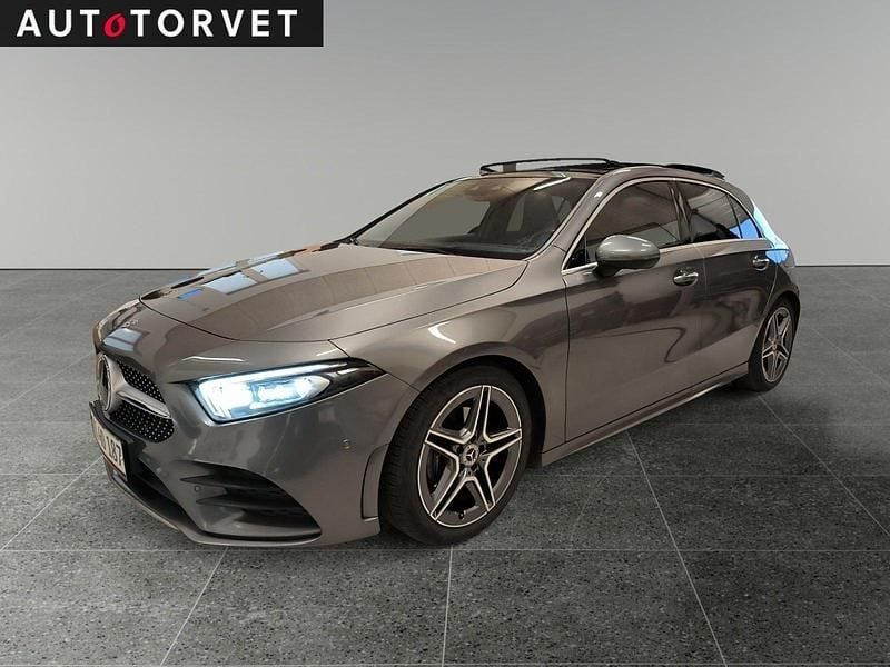 Gråmetal Brugt 2019 Mercedes A200 AMG line Hatchback | 269.700 kr. (Dyr) - Billede 1/4