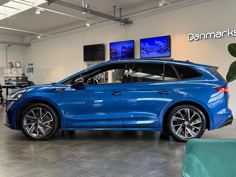 Brugt Skoda Enyaq iV SportLine 150 kW (204 HK) 2021 Blåmetal SUV