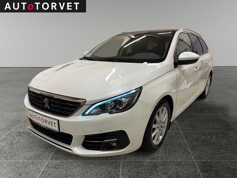 Hvidmetal Brugt 2018 Peugeot 308 Allure Sky Stationcar | 74.700 kr. (Fair pris) - Billede 1/4