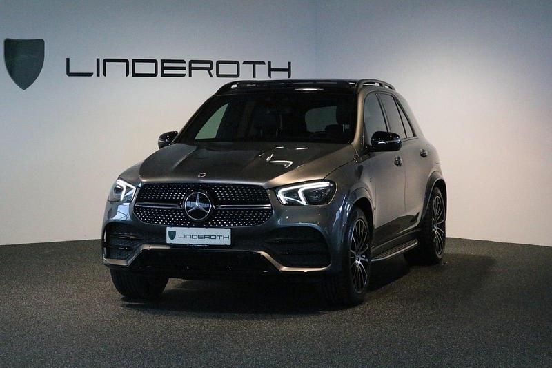 Gråmetal Brugt 2021 Mercedes GLE350 AMG line Van | 450.000 kr. - Billede 1/4