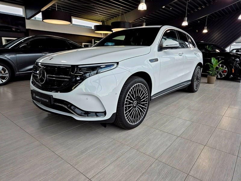 Hvid Brugt 2022 Mercedes EQC400 AMG line SUV | 459.800 kr. (Lidt for dyr) - Billede 1/4