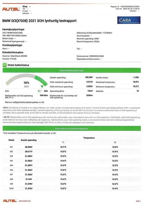 Brugt BMW iX3 210 kW (286 HK) 2021 SUV