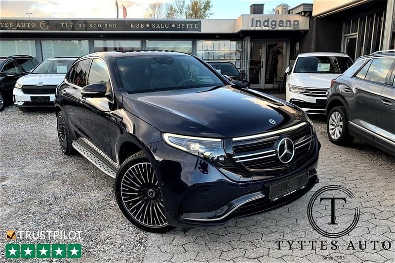 Mørkblåmetal Brugt 2021 Mercedes EQC400 AMG line SUV | 389.800 kr. (Lidt for dyr) - Billede 1/4