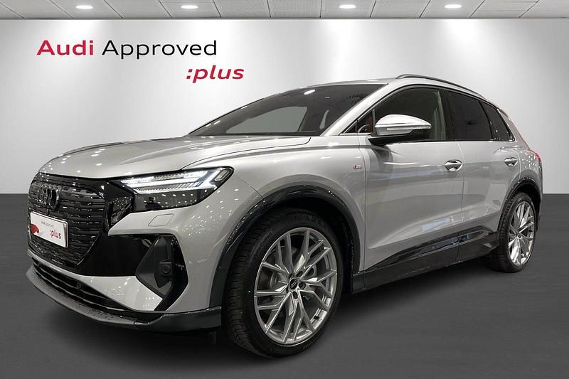 Sølvmetal Brugt 2025 Audi Q4 e-tron S-Line SUV | 479.900 kr. - Billede 1/4