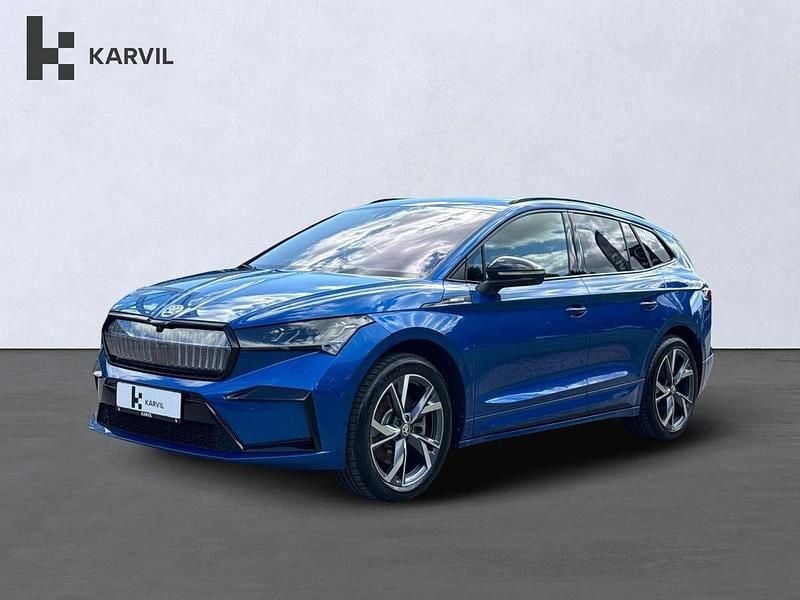 Blå Brugt 2024 Skoda Enyaq iV SportLine SUV | 374.900 kr. - Billede 1/4