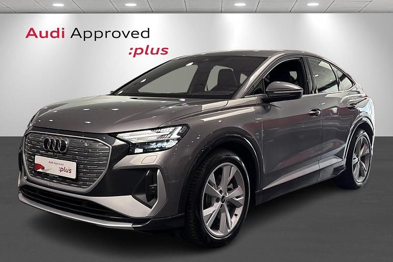 Gråmetal Brugt 2024 Audi Q4 Sportback e-tron Advanced SUV | 414.900 kr. - Billede 1/4