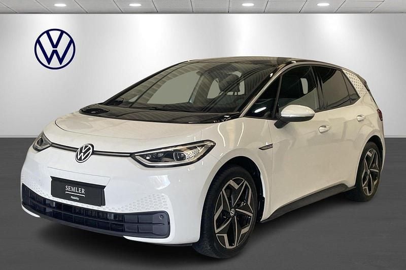 Hvid Brugt 2021 VW ID.3 Pro Hatchback | 204.900 kr. (Fair pris) - Billede 1/4