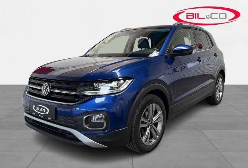 Blå metal Brugt 2022 VW T-Cross Style SUV | 189.900 kr. (God pris) - Billede 1/4