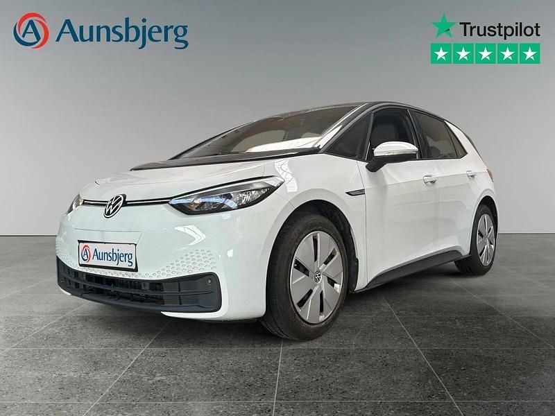 Hvid metal Brugt 2022 VW ID.3 Pro Hatchback | 162.500 kr. (God pris) - Billede 1/4