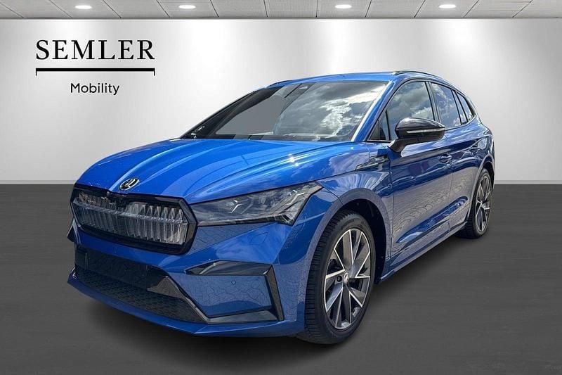 Blåmetal Brugt 2021 Skoda Enyaq iV SportLine SUV | 279.900 kr. (Fair pris) - Billede 1/4