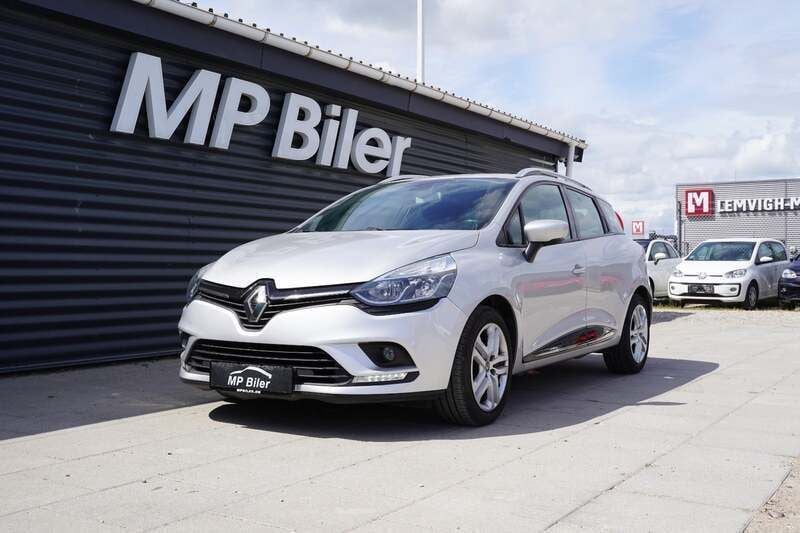 Sølvmetal Brugt 2018 Renault Clio GrandTour Zen Stationcar | 74.800 kr. (Fair pris) - Billede 1/4