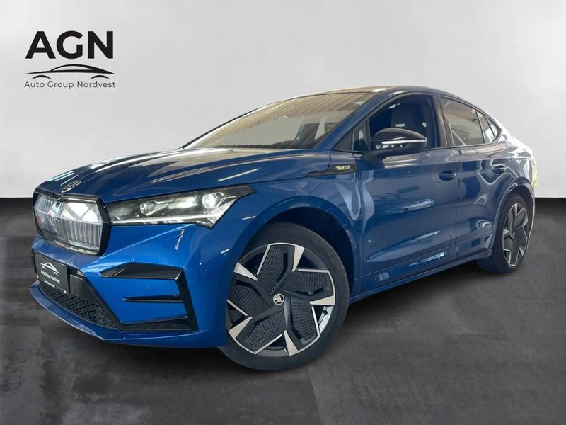 Blåmetal Brugt 2024 Skoda Enyaq iV RS SUV | 429.900 kr. (Lidt for dyr) - Billede 1/4