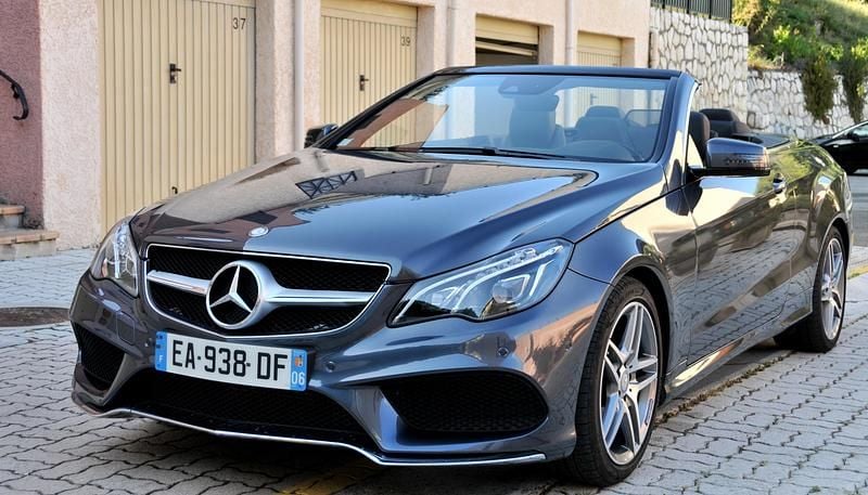 Brugt Mercedes E220 AMG line 170 HK (125 kW) 2016 Gråmetal mørk Cabriolet