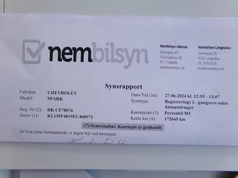 Brugt Chevrolet Spark LA 68 HK (50 kW) 2014 Hatchback